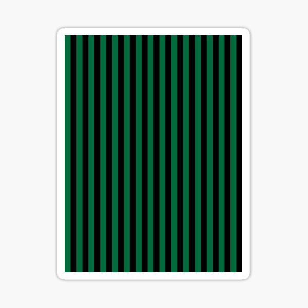 Item preview, Cadmium Green and Black Vertical Stripes designed and sold by ColorPatterns.