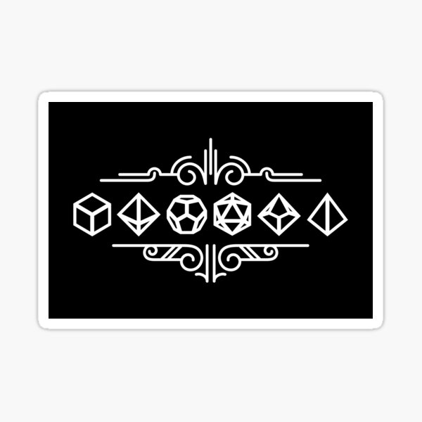 Item preview, Minimalist Dice Set Ornament Tabletop RPG Addict designed and sold by pixeptional.