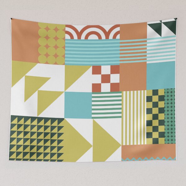 Item preview, Pattern rectangle geometric gift colorful designed and sold by Franja2.