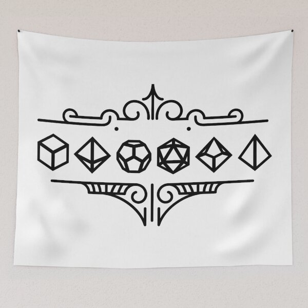 Item preview, Deco Dice Set Ornament Tabletop RPG Addict designed and sold by pixeptional.