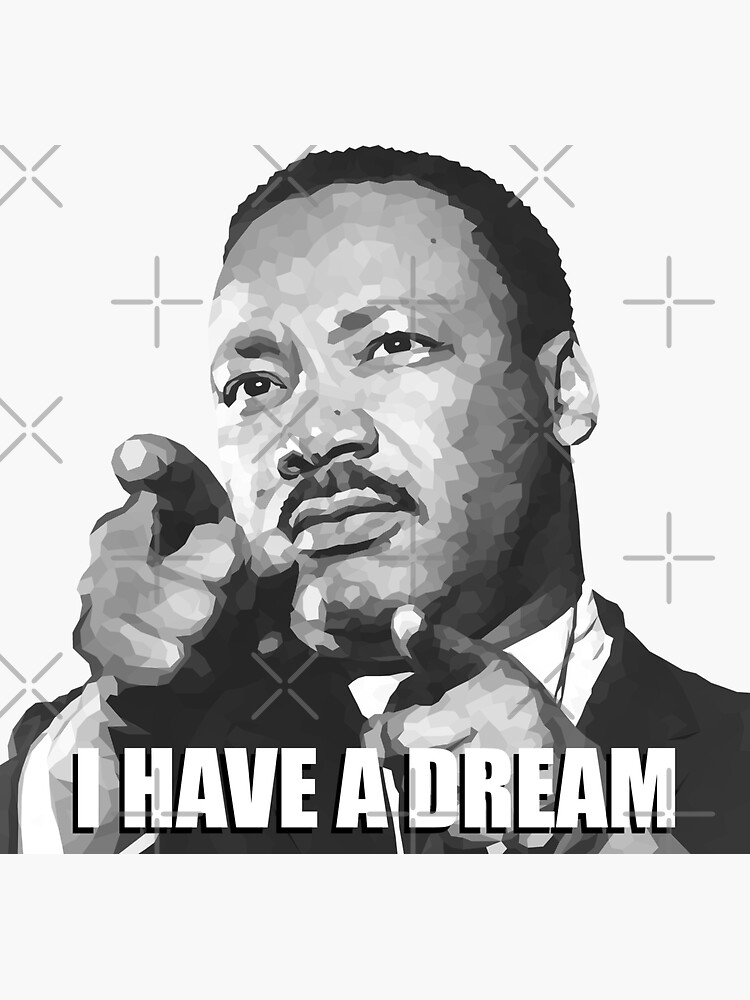 &ldquo;Martin Luther King Jr&rdquo; Sticker for Sale by Movi-Art | Redbubble