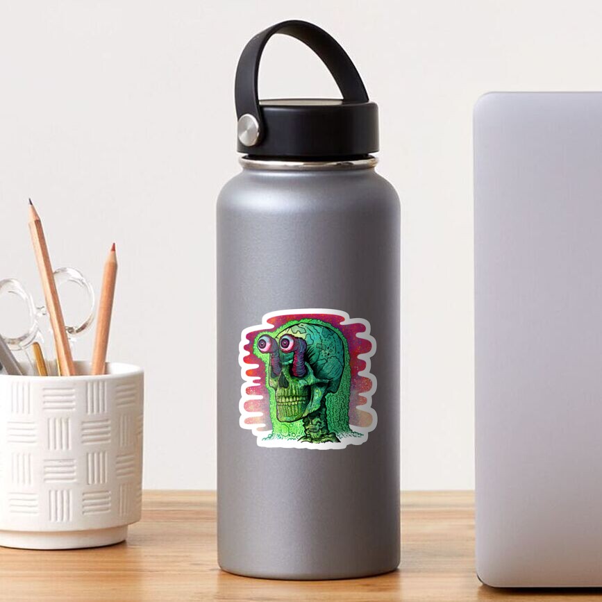 GELATIN SKULL Sticker