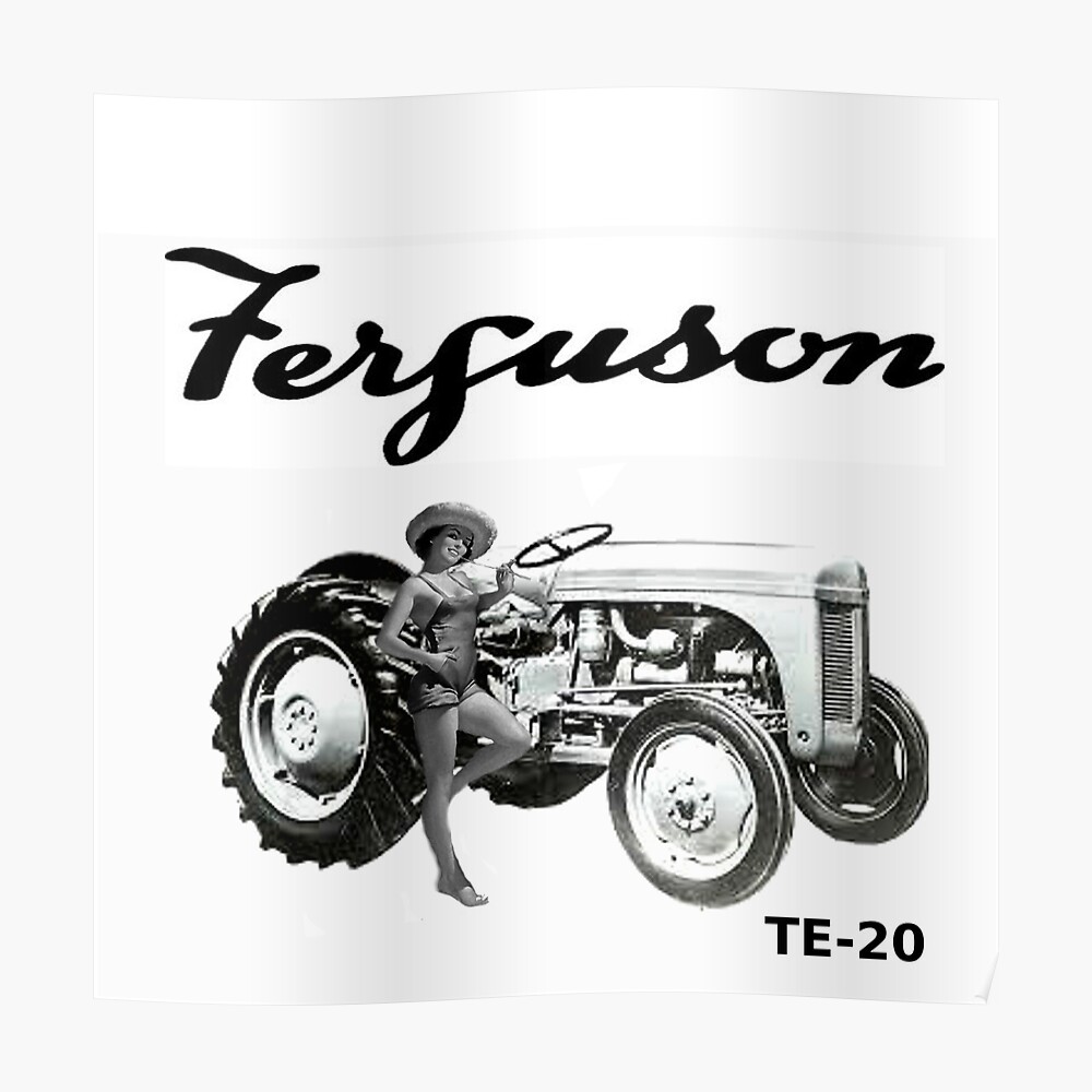 Ferguson TEA20 TO20 TE20 Tractor Hood Decal Set Sticker L@@K Massey vintage 