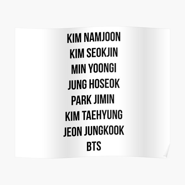 BTS Fan Chant" Poster by TheEnderGirl13 | Redbubble