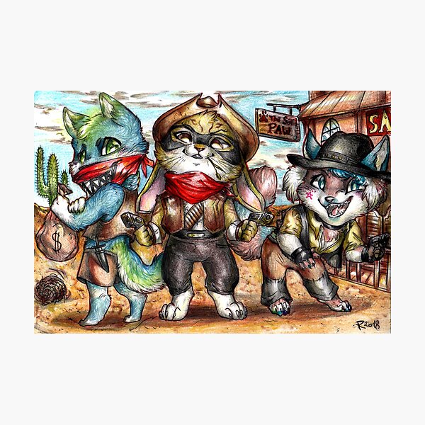 Item preview, Tough chibi bandits! designed and sold by Furiarossa.
