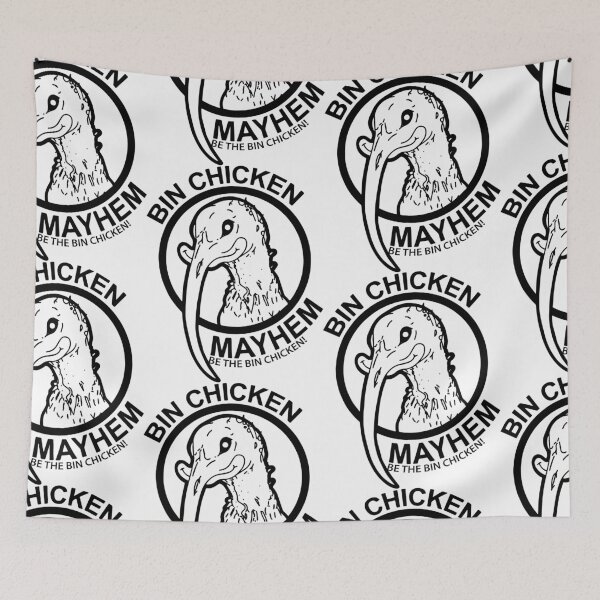 Item preview, Bin Chicken Mayhem designed and sold by LukeRosenberg.