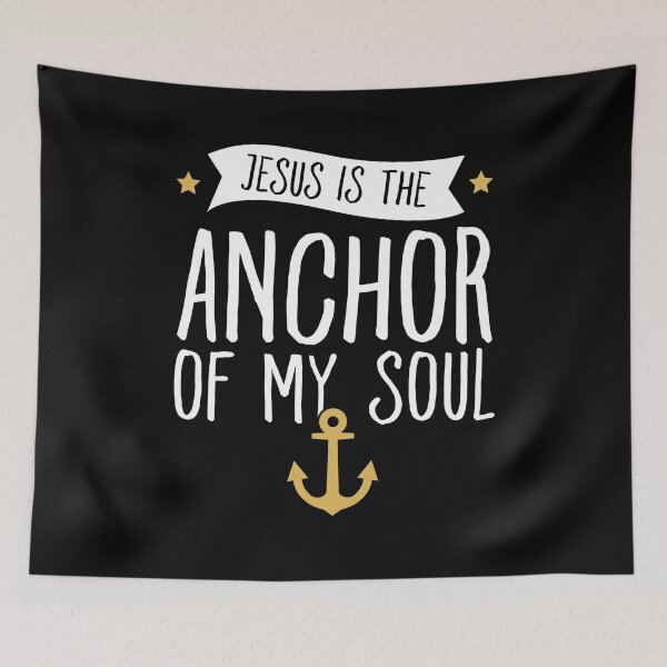 Item preview, Jesus is the anchor of my soul - Funny Christian designed and sold by Captain Mood.