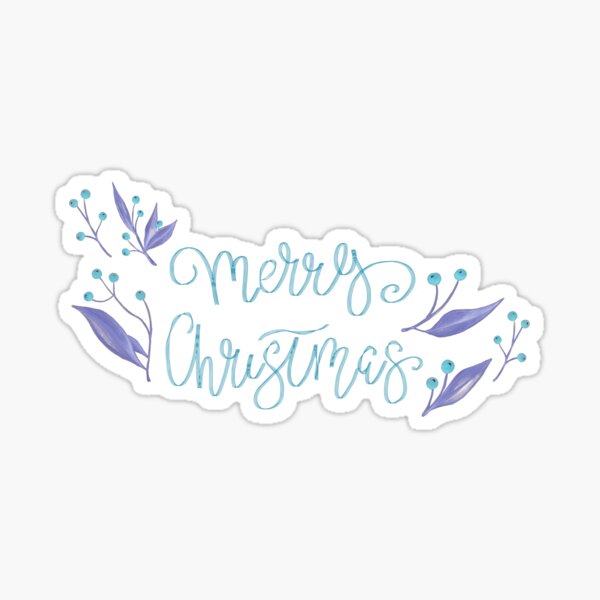 Merry Christmas #redbubble #xmas Sticker