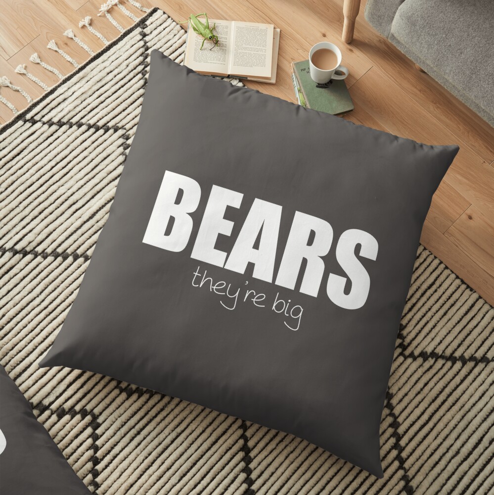 BEARS - they're big Floor Pillow