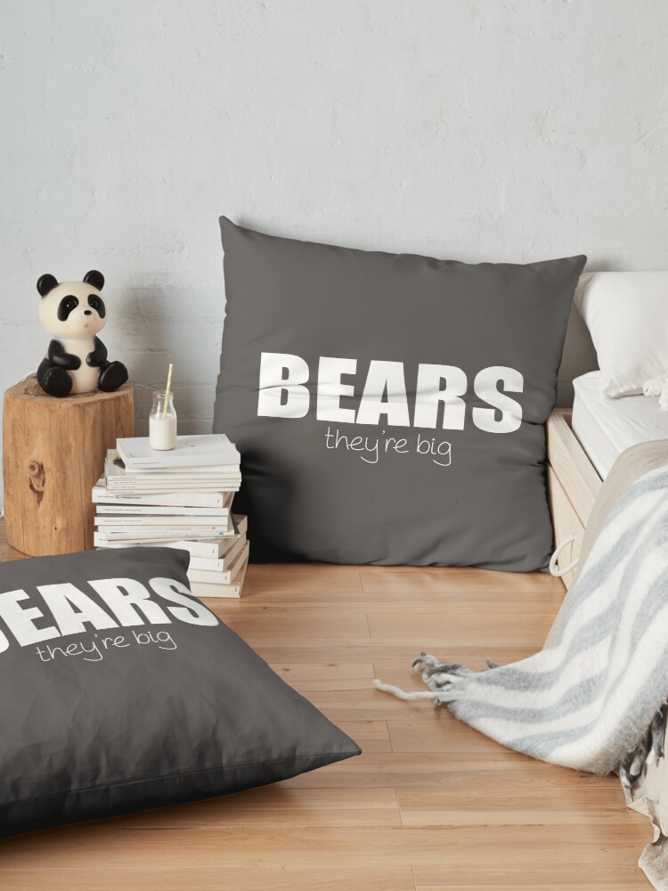 Alternate view of BEARS - they're big Floor Pillow