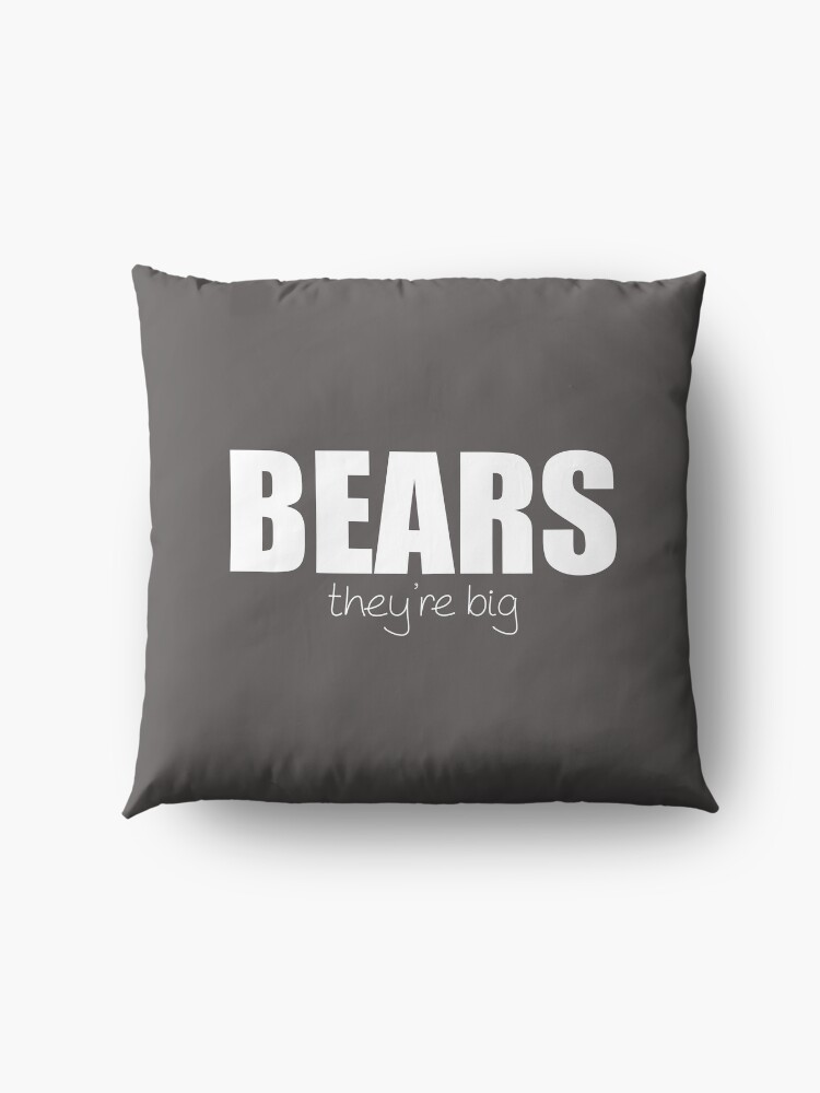 Alternate view of BEARS - they're big Floor Pillow