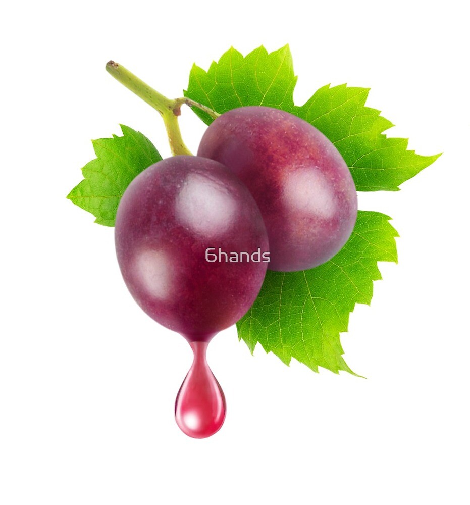 "Drop of grape juice" by 6hands Redbubble