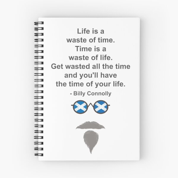 Item preview, Billy Connolly glasses and quote designed and sold by GetItGiftIt.
