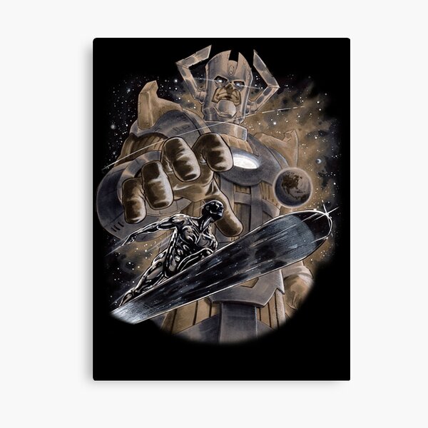 Silver Surfer & Galactus Canvas Print