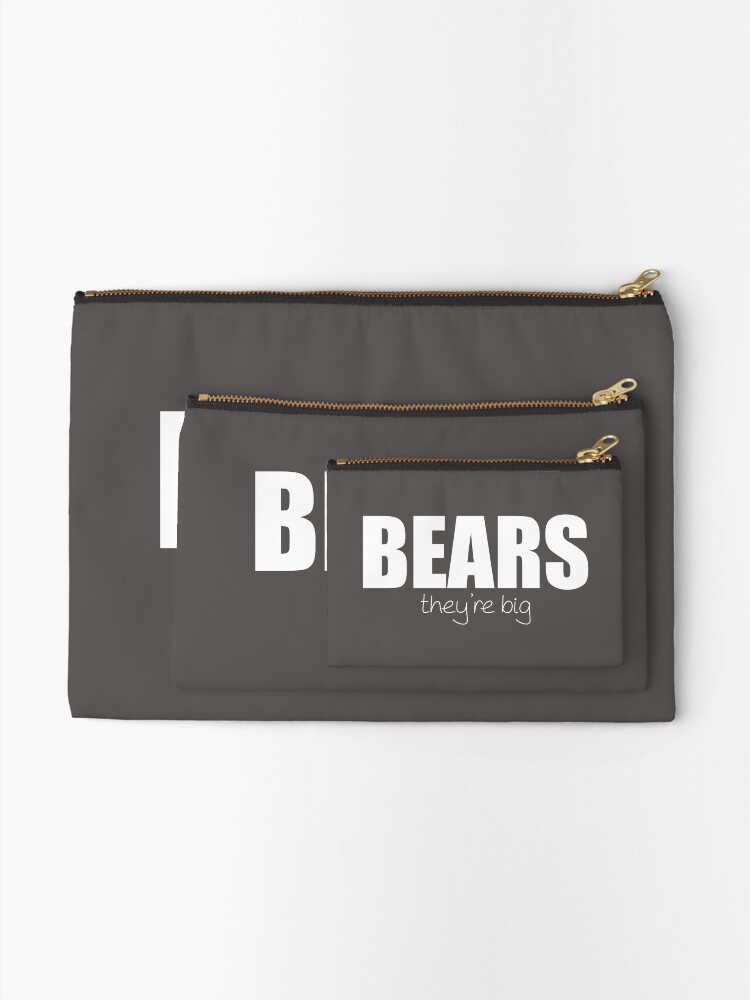 Alternate view of BEARS - they're big Zipper Pouch