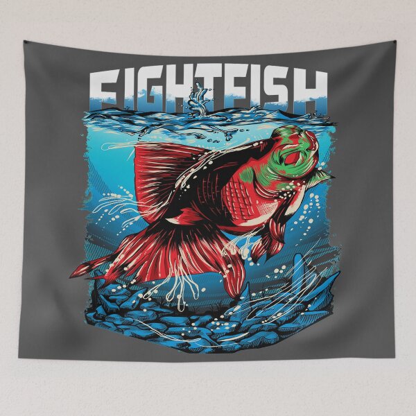 Artikelvorschau, Rote Koki-Fische als Kampffisch entworfen und verkauft von leen12 Art Designs Prints.