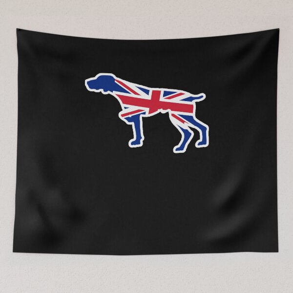 Item preview, German Shorthaired Pointer Dog Flag of United Kingdom designed and sold by shoppzee.