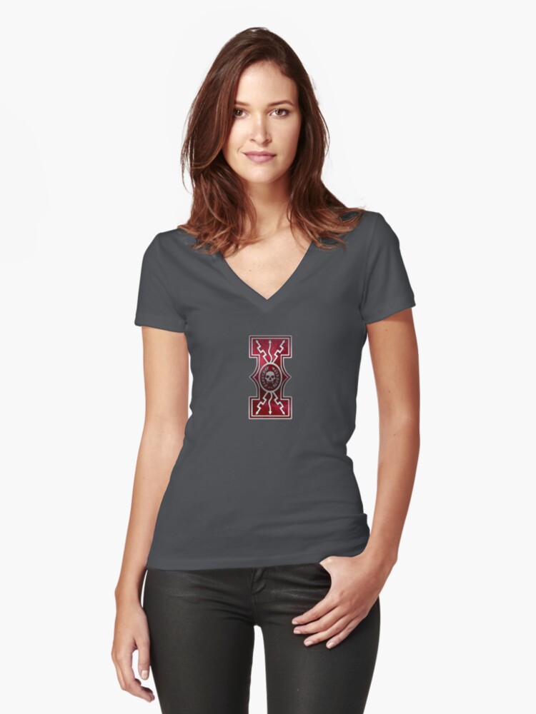 Thumbnail 1 of 3, Fitted V-Neck T-Shirt, Requiem Covenant: Invictus designed and sold by TheOnyxPath.