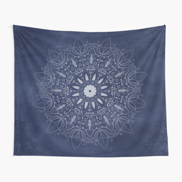 Indigo Mystique Mandala Tapestry