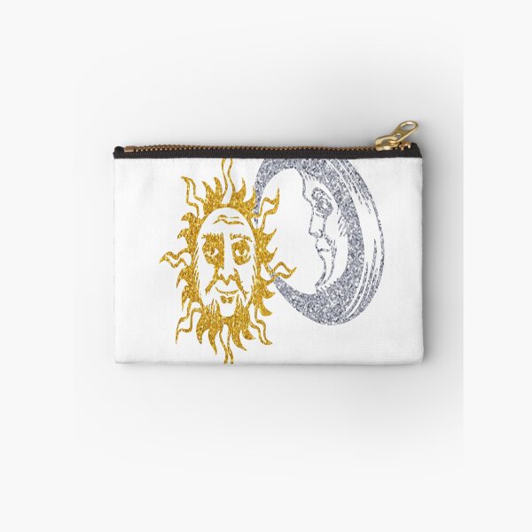 Item preview, Sun and Moon - Silver and Gold Glitter designed and sold by SerpentSkyArts.