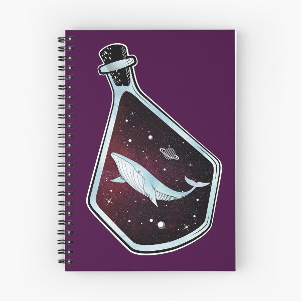 Item preview, espacio onirico - balena en el espacio dentro de una botella designed and sold by Miss-Cactus-Art.