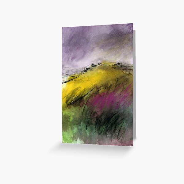 White Tor, Derwent Edge - Peak District Landscape art Greeting Card