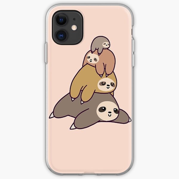 Sloth Stack iPhone Soft Case