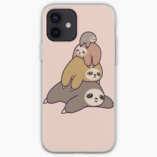 Sloth Stack iPhone Soft Case