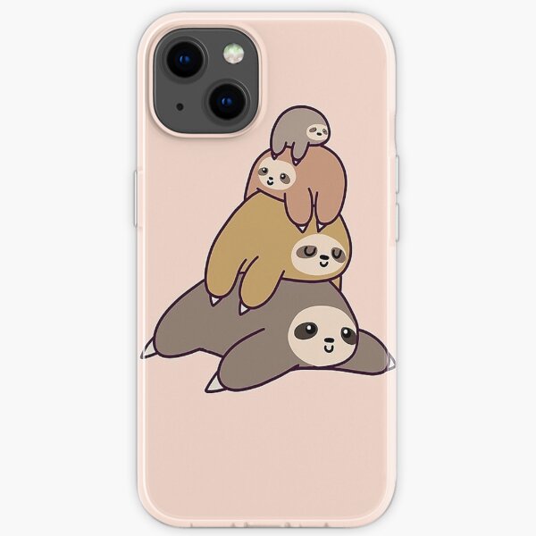 Sloth Stack iPhone Soft Case