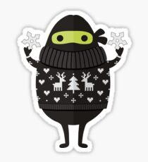 Pegatina Ninjacado en Holiday Sweater