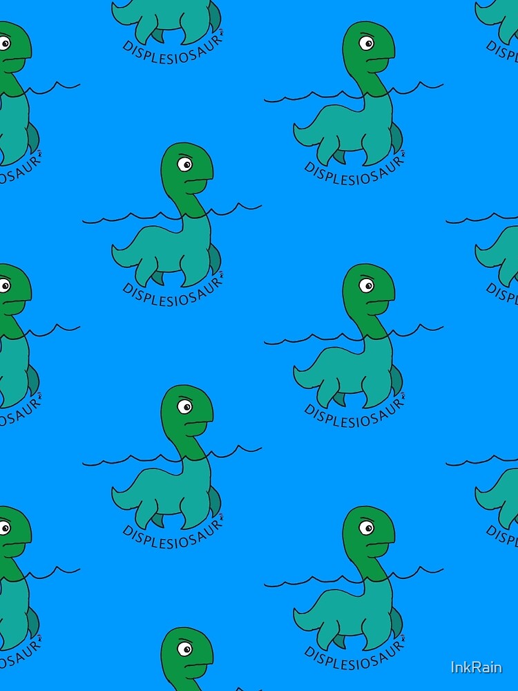 Thumbnail 3 of 3, Scarf, Displeasiosaur designed and sold by InkRain.