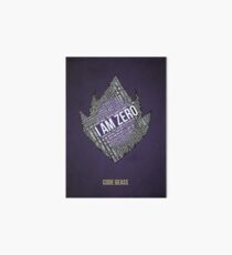 Code GEASS Typography Galeriedruck