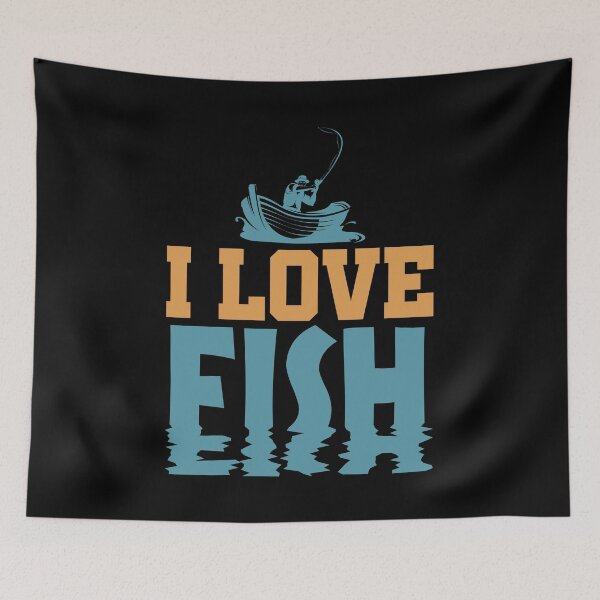 Item preview, I love Fish! designed and sold by VisionairsClub.