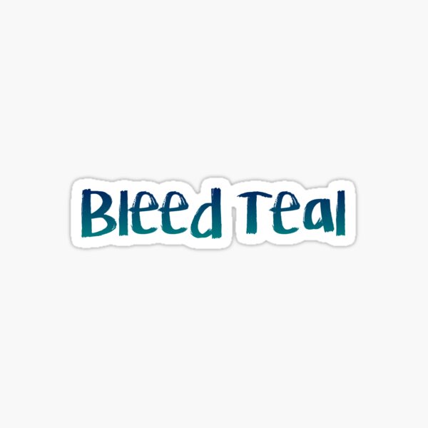 Item preview, bleed teal ombre designed and sold by Elise STICKER QUEEN.