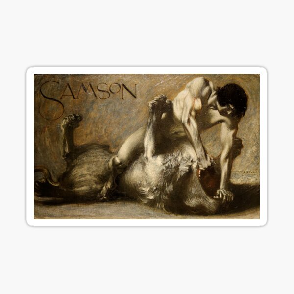 Samson - Franz von Stuck Sticker