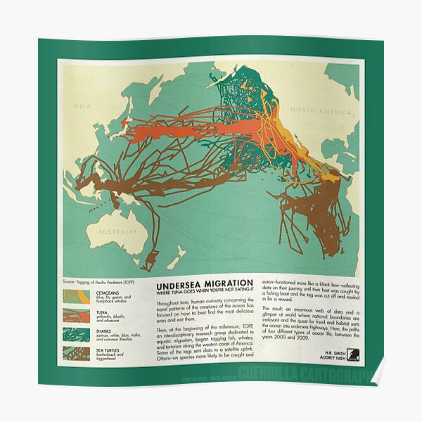 Undersea Migrations (green) Poster