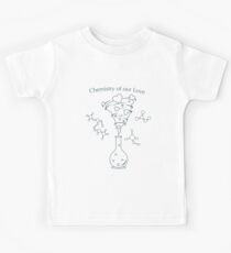 Flask, hearts tornado, love message. Feeling, mood Kids Tee