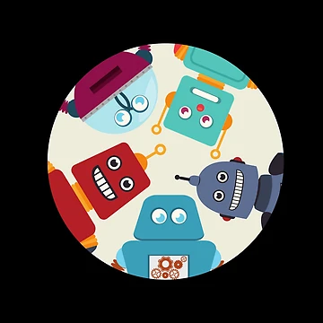 Artwork thumbnail, Friendly Robots Icon by SpacemanSam13