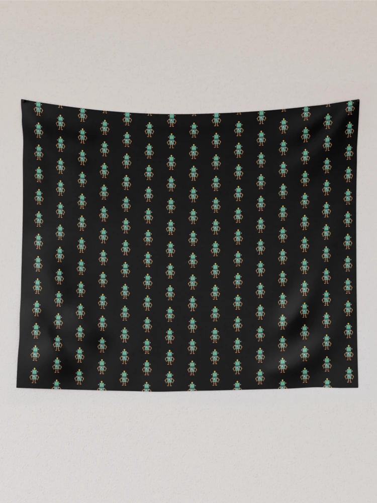 Thumbnail 2 of 3, Tapestry, Simple Retro Bot designed and sold by SpacemanSam13.