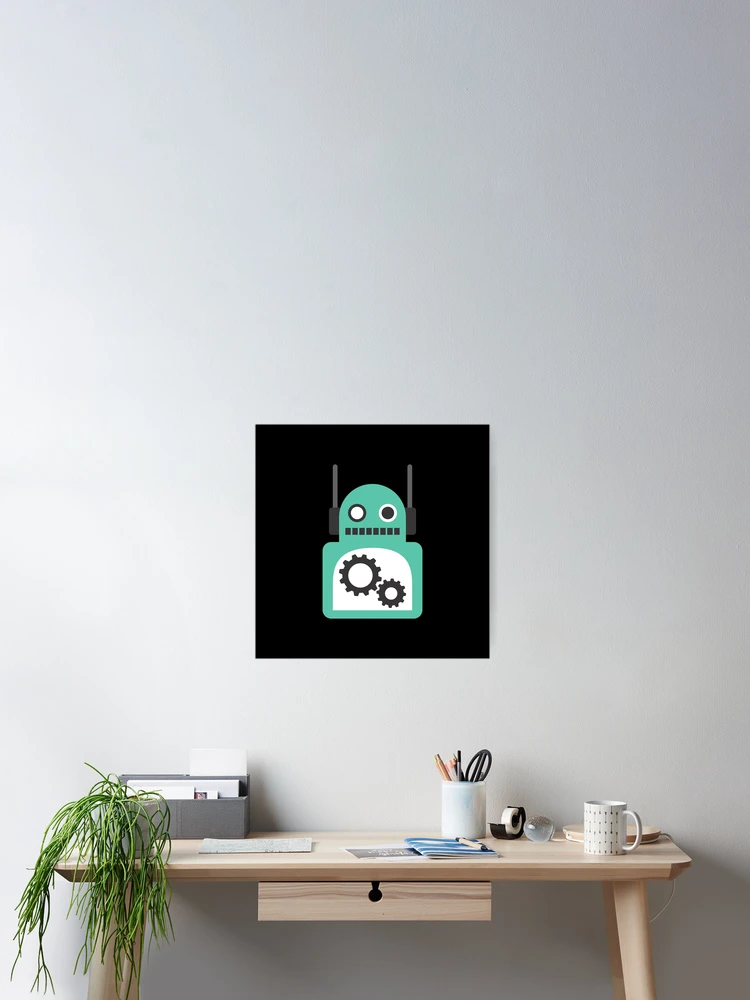 Thumbnail 2 of 3, Poster, Green Bot Icon designed and sold by SpacemanSam13.