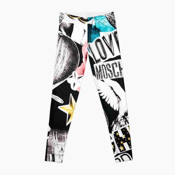 Love Moschino Black Collage Leggings