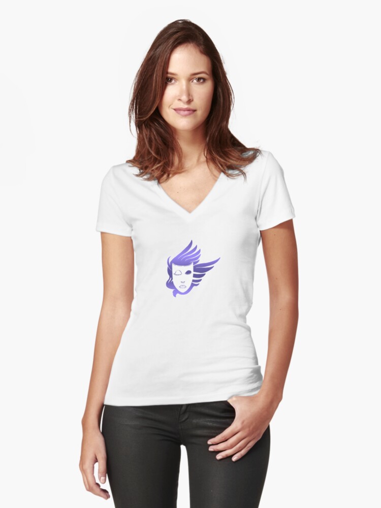 Thumbnail 1 of 3, Fitted V-Neck T-Shirt, Promethean Lineage: Galatea designed and sold by TheOnyxPath.