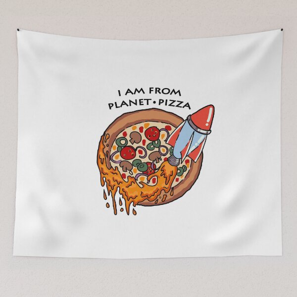 Item preview, Pizza Eat Moon Planet Space Star Earth Funny designed and sold by Kentala.
