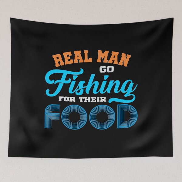 Item preview, Real men go fishing! designed and sold by VisionairsClub.