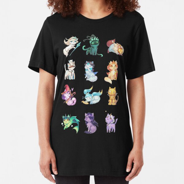 League of Support Cats Slim Fit T-Shirt