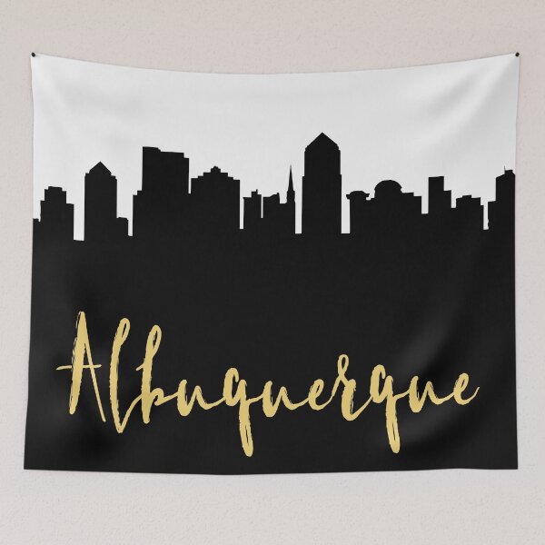 Item preview, ALBUQUERQUE NEW MEXICO DESIGNER SILHOUETTE SKYLINE ART designed and sold by deificusArt.