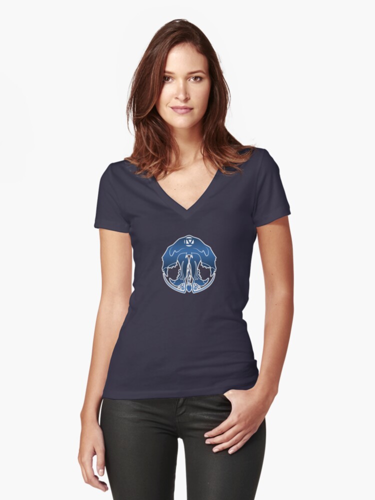 Thumbnail 1 of 3, Fitted V-Neck T-Shirt, Sin-Eaters Threshold: The Prey designed and sold by TheOnyxPath.