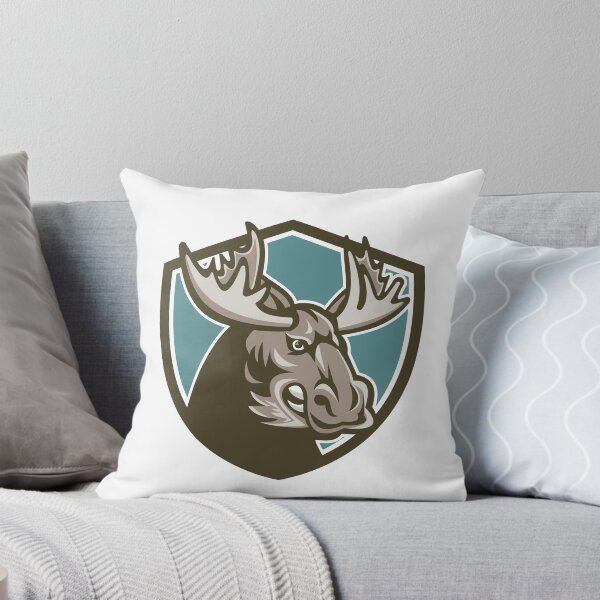 Item preview, Angry Moose Mascot Shield designed and sold by patrimonio.