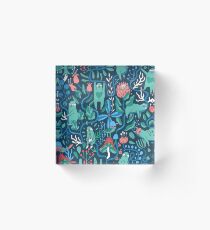 Sloths garden Acrylic Block