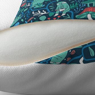 Alternate view of Sloths garden Floor Pillow